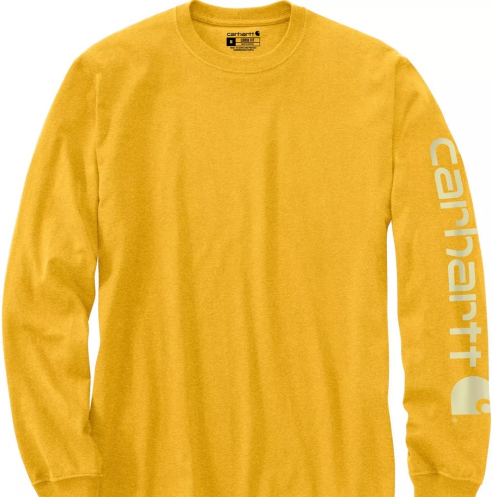 Carhartt Men's Graphic Logo Long Sleeve Shirt